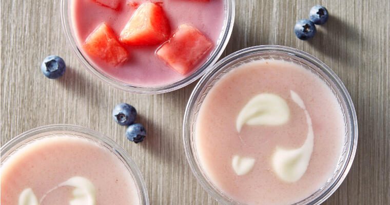 Three examples of smoothies you can make without using a blender.