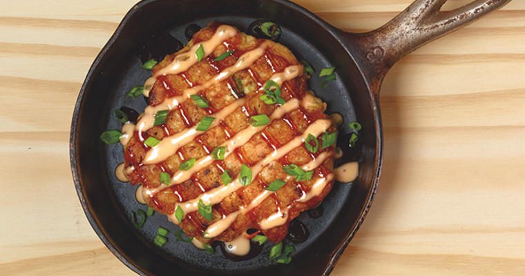 The savory okonomiyaki: a pancake worthy of all-day dining menus and beyond.