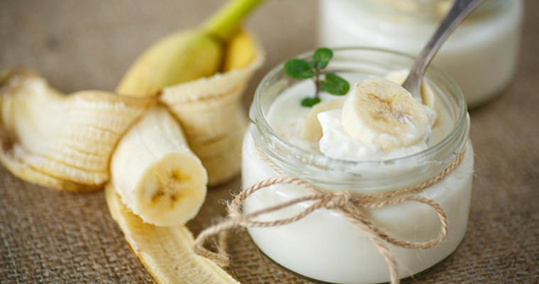 Banana and yogurt
