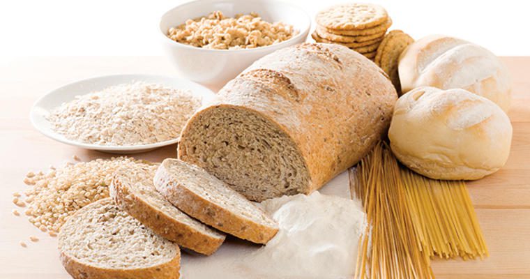 Loaf of bread and other grains