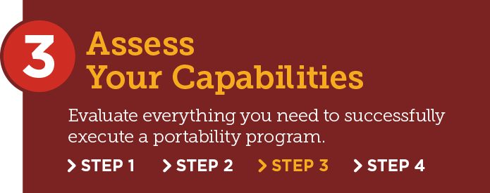 Portability Adoption Step 3: Assess your capabilities