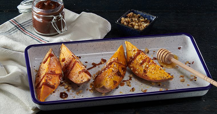 Roasted Sweet Potato with Apple Butter