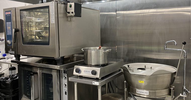 State-of-the-art equipment at Traditions Management's kitchen