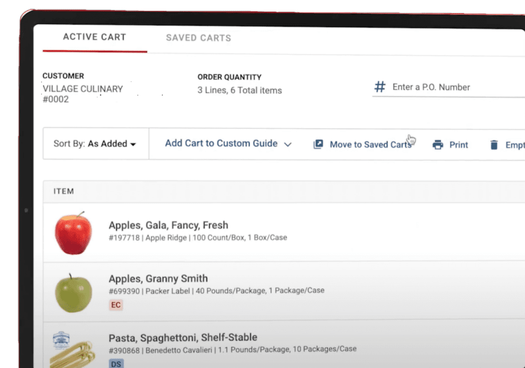 Ordering & Delivery Gordon Food Service