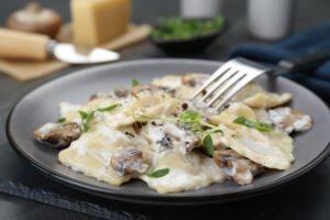 Mushroom Ravioli Forestiere