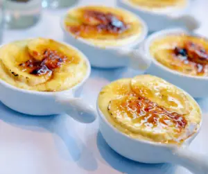 banana cake creme brulee