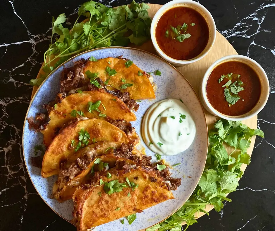 quesabirria with alabama white sauce