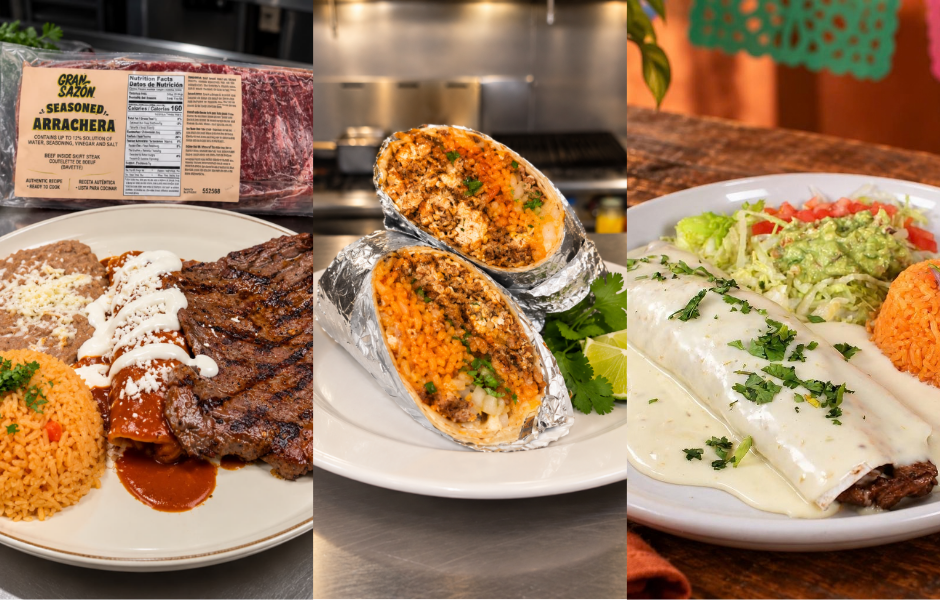 A collage of Mexican dishes.